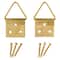 24 Packs: 2 ct. (48 total) Brass Triangle Ring Hanger by Studio Décor®